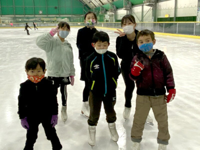 2021-12-31 スケート教室の子供たち